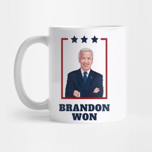 Let's Go Brandon Won Joe Biden Democrat Mug